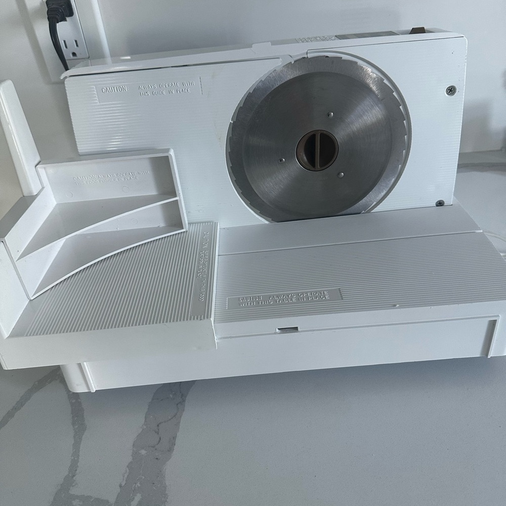 Oster White Electric Food Slicer